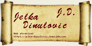 Jelka Dinulović vizit kartica
